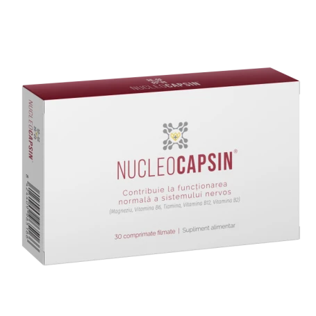 NUCLEOCAPSIN - functionarea creierului si sistemului nervos, 30 CPR FILMATE NATURPHARMA