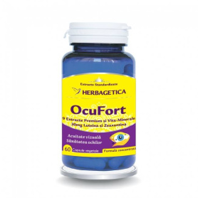 OCUFORT - supliment pentru ochi, 60 capsule, Herbagetica