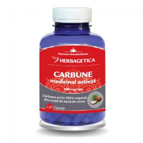 CARBUNE MEDICINAL ACTIVAT, 120 capsule, Herbagetica