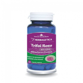 TRIFOI ROSU - RED CLOVER, adjuvant in menopauza 60 capsule, Herbagetica