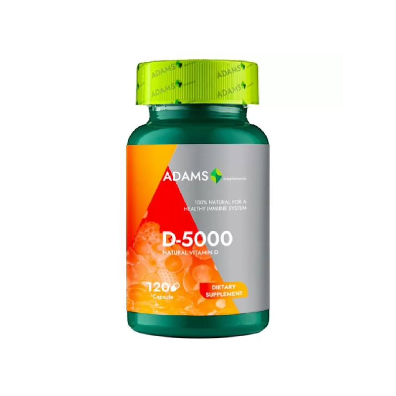 Vitamina D-5000 Naturala 120cps ADAMS VISION