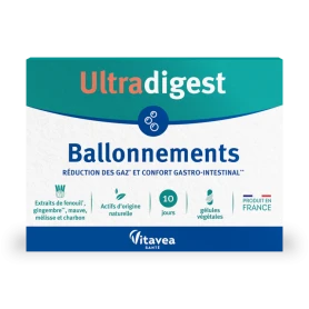 ULTRADIGEST BALLONNEMENTS - impotriva balonarii - 30 capsule vegetale, VITAVEA