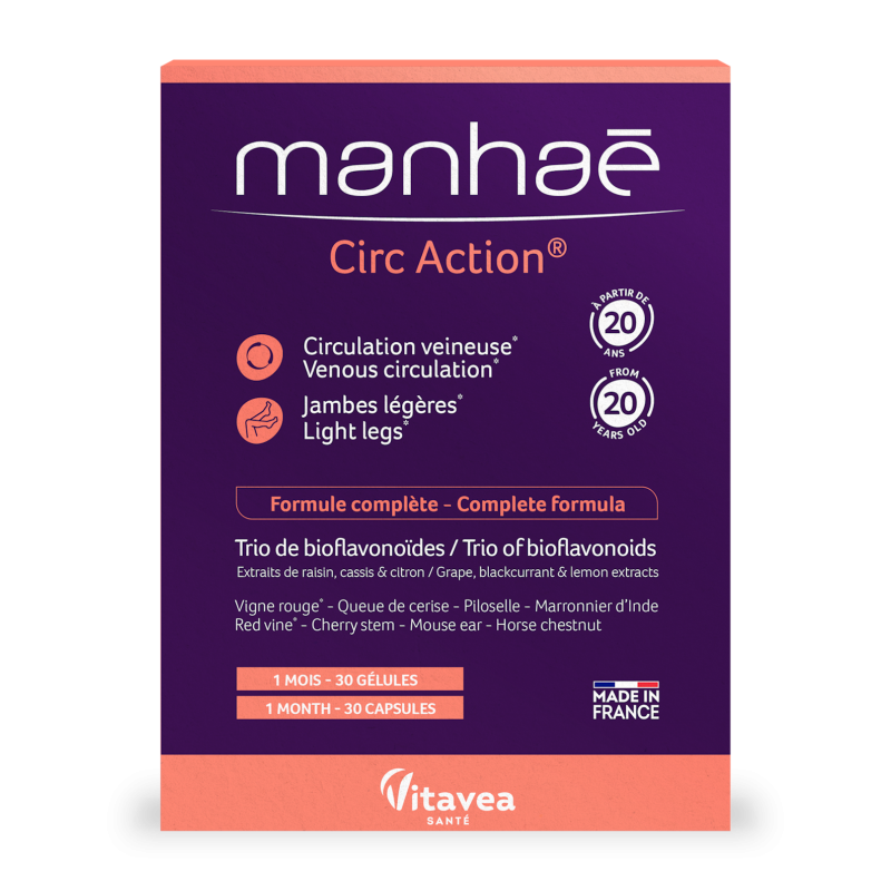 MANHAE CIRC ACTION - circulatie venoasa sanatoasa - 30 capsule