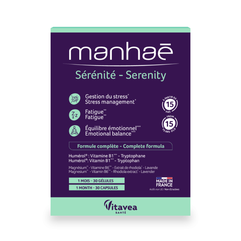 MANHAE SERENITE - stres, oboseala si echilibru emotional, 30 capsule