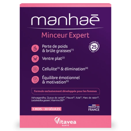 MANHAE MINCEUR EXPERT - slabire si greutate optima - 30 capsule vegetale, VITAVEA
