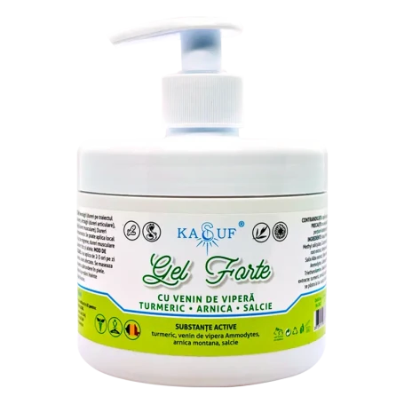 GEL FORTE pentru dureri CU  VENIN DE VIPERA 500ml, KASUF