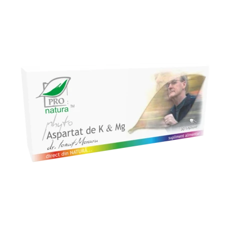 Phyto Aspartat de K (potasiu) si Mg (magneziu) 30 capsule, MEDICA - ProNatura