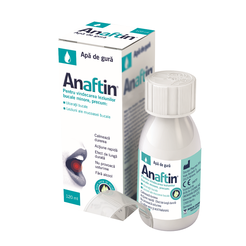 Anaftin - Apa de gura, 120 ml, Sinclair Pharma