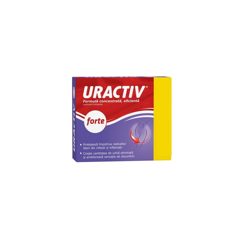 Pachet Uractiv Forte - infectii urinare, 20 + 16 capsule, Fiterman