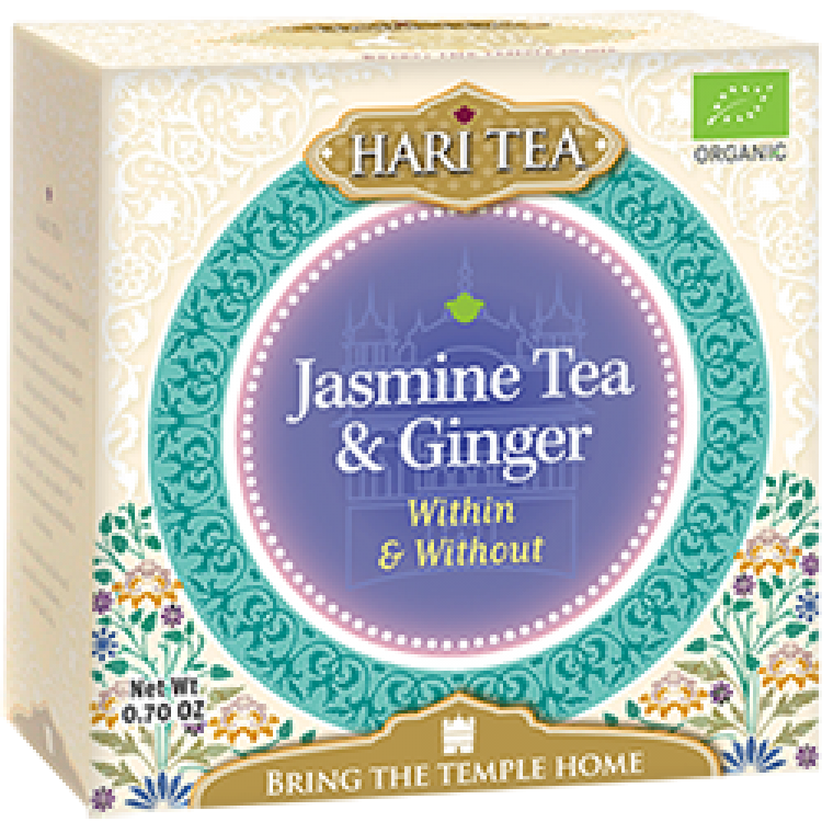 Ceai premium - within and without - iasomie si ghimbir eco-bio 10dz - hari tea