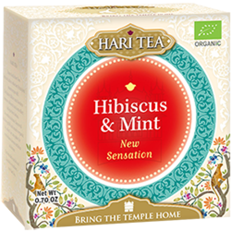 Ceai premium- new sensation - hibiscus si menta eco-bio 10dz - hari tea