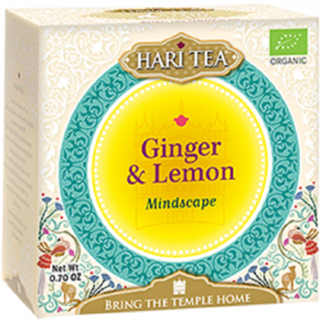 Ceai premium - mindscape - ghimbir si lamaie eco-bio 10dz - hari tea