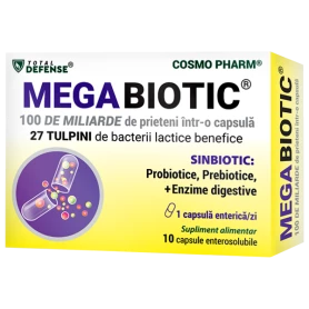 MEGA BIOTIC - probiotic, 100 miliarde UFC, 10 capsule, Cosmo Pharm