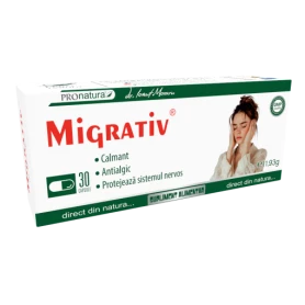 Migractiv, protejeaza sistemul nervos, 30 capsule, Medica - Pro Natura