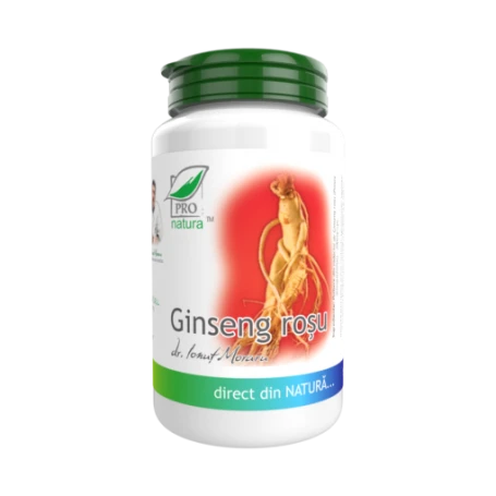Ginseng Rosu, cu actiune tonica, adaptogena, 60 capsule, Medica -Pro Natura