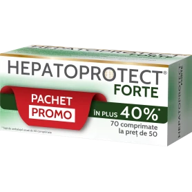 Pachet HEPATOPROTECT FORTE, 70 comprimate, BioFarm