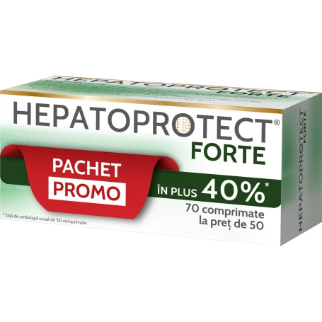 Pachet HEPATOPROTECT FORTE, 70 comprimate, BioFarm