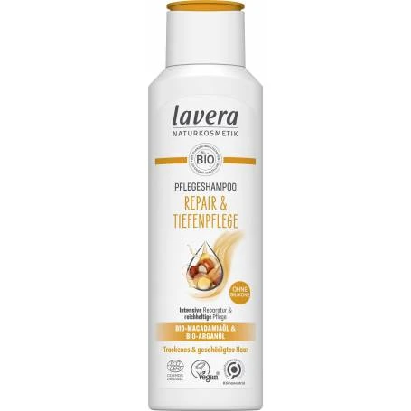 Sampon 2 in 1 reparator  cu ulei de macadamia si ulei de argan, eco-bio, 250ml - Lavera