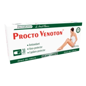 Procto Venoton, sustine sanatatea vaselor sanguine, 30 capsule, Medica - Pro Natura