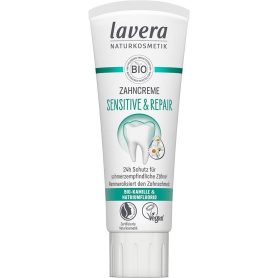 Pasta de dinti sensitiv si repair, cu fluor, eco-bio, 75 ml, Lavera