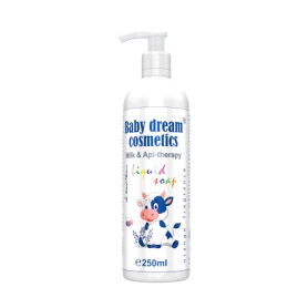 Sapun lichid pentru bebelusi, Baby Dream Cosmetics Milk Api Therapy, 250 ml, Medica - Pro Natura