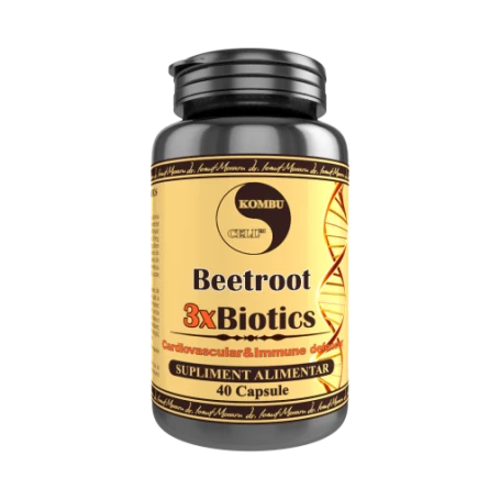Beetroot 3x Biotics, sfecla rosie capsule, 40 capsule, Medica - Pro Natura