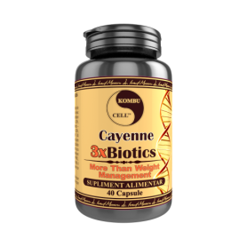 Cayenne 3 X Biotics, ajuta la gestionarea greutatii, 40 capsule, Medica - Pro Natura