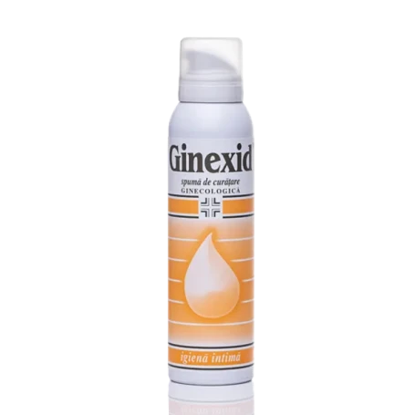 GINEXID SPUMA DE CURATARE igiena intima la MENOPAUZA -  150 ml, NATURPHARMA
