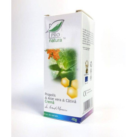 Crema cu propolis, aloe vera si catina, 40 g, Medica - Pro Natura