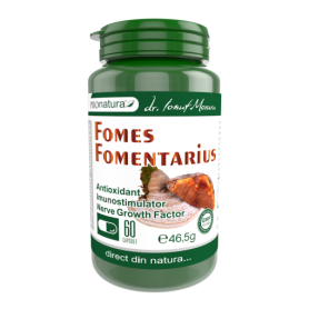 Fomes Fomentarius, ciuperca cu rol antioxidant, imunostimulator, 60 capsule, Medica - Pro Natura