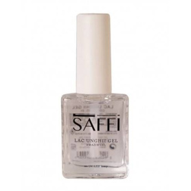 Lac de unghii gel transparent, 01, 10 ml, Saffi