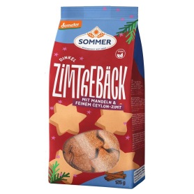 Stelute din grau spelta cu migdale si scortisoara, eco-bio si demeter, 125 g, Sommer