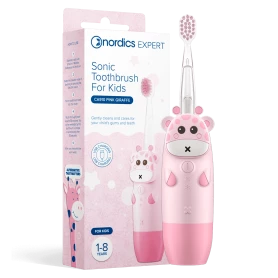 Periuta de dinti electrica pentru copii 1-8 ani - roz, Nordics