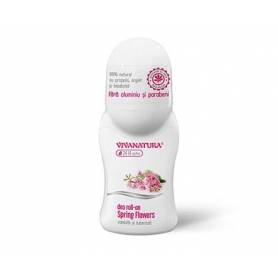 Deodorant natural roll-on Spring Flowers - Zambila si Tuberoza 50ml - Vivanatura