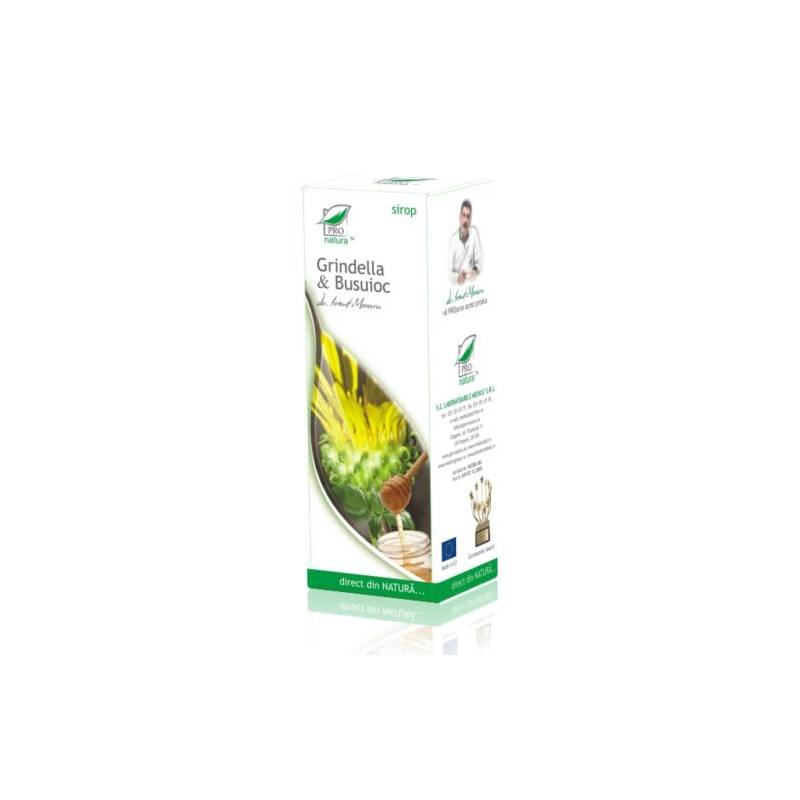 Sirop cu Grindella si Busuioc, eficient in starile gripale, tusea