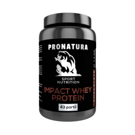 Impact Whey Protein, Proteine din Zer cu aroma de Ciocolata 1,3 Kg, Medica - Pro Natura