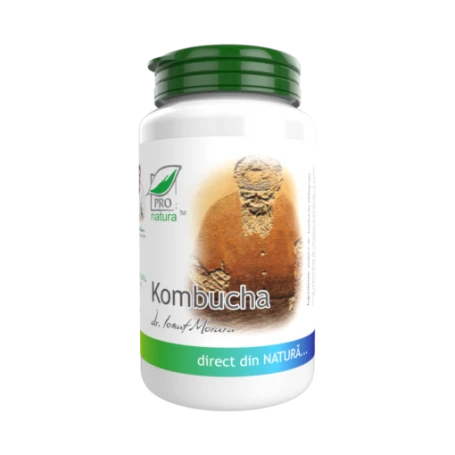 Kombucha, sustine buna functionare a organismului, 60 capsule, Medica - Pro Natura