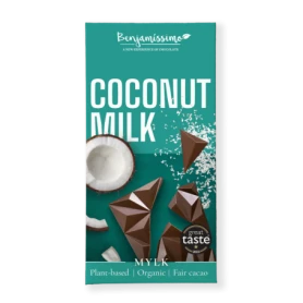 Ciocolata cu cocos, eco-bio, 60g, Benjamissimo
