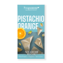 Ciocolata alba cu fistic si portocale, eco-bio, 60g, Benjamissimo