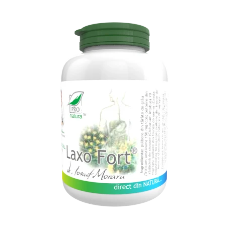 Laxofort, contribuie la reglarea tranzitului intestinal, 150 capsule, Medica - Pro Natura
