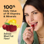 Women's Ultra Mega Soft Chews, Mixed Fruit, Multivitamine Pentru Femei Caramele Cu Aroma De Mix De Fructe, 60 Caramele, GNC