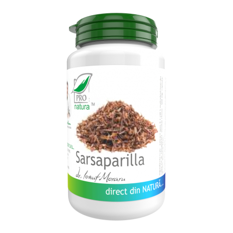 Sarsaparilla, cu rol depurativ si diuretic, 40 capsule, Medica - Pro Natura