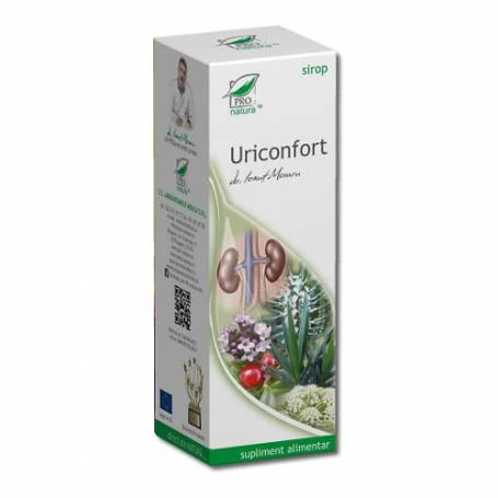 Sirop Uriconfort, sustine functia rinichilor, 100 ml, Medica - Pro Natura