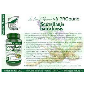 Scutellaria Baicalensis, amelioreaza stresul, 60 capsule, Medica - Pro Natura