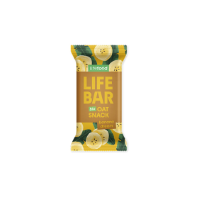 Baton de ovaz cu banane, eco-bio, 40 g, Lifebar