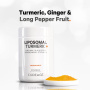 Turmeric Lipozomal Fermentat + Piper Negru, Curcumin Si Ghimbir, 90 capsule - Codeage  - GNC