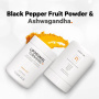 Turmeric Lipozomal Fermentat + Piper Negru, Curcumin Si Ghimbir, 90 capsule - Codeage  - GNC