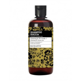 Sampon si gel de dus cu Ginseng si Ceai Verde, 500 ml, Family Bioearth