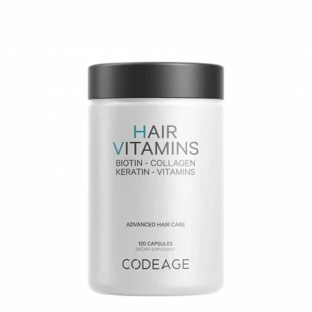 Vitamine pentru par - Biotin - Collagen - Keratin si Multivitamine - 120 capseule - Codeage - GNC