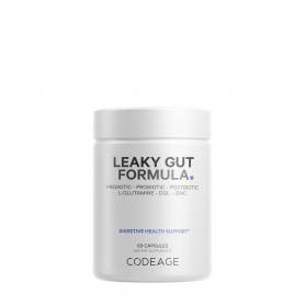 Leaky Gut - L-glutamine, Prebiotics, Probiotics, Postbiotic - Sanatatea Intestinala, 60 capsule - Codeage - GNC